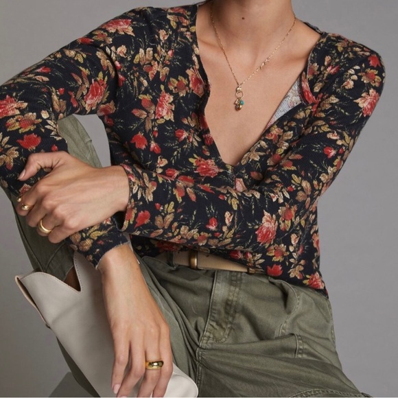 NWT long sleeve cotton blouse by Anthropologie - Picture 7 of 16